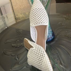 Bamboo Diary-18 White Mule Slip-on Shoes